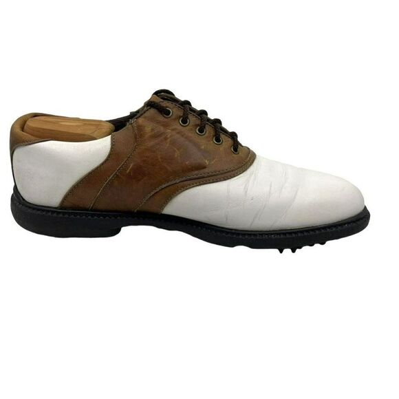 Footjoy Mens 58049 Golf Shoes Super Lites Saddle Multicolor Leather Low Top 9.5N - Picture 14 of 16